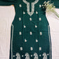 Zoya Cotton Chikankari Kurta (Green)