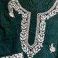 Zoya Cotton Chikankari Kurta (Green)