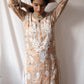 Aashna Mulmul Printed Chikankari kurti (Orange)