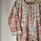 Aashna Mulmul Printed Chikankari kurti (Pink)