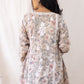 Fariyal Mulmul Printed Chikankari short kurti (Gray)