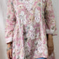 Fariyal Mulmul Printed Chikankari short kurti (Pink)