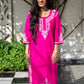 Hania Magenta Cotton Kurta