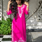 Hania Magenta Cotton Kurta