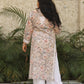 Aashna Mulmul Printed Chikankari kurti (Gray)