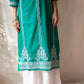 Maisha 100% Cotton Chikankari Kurti (Green)